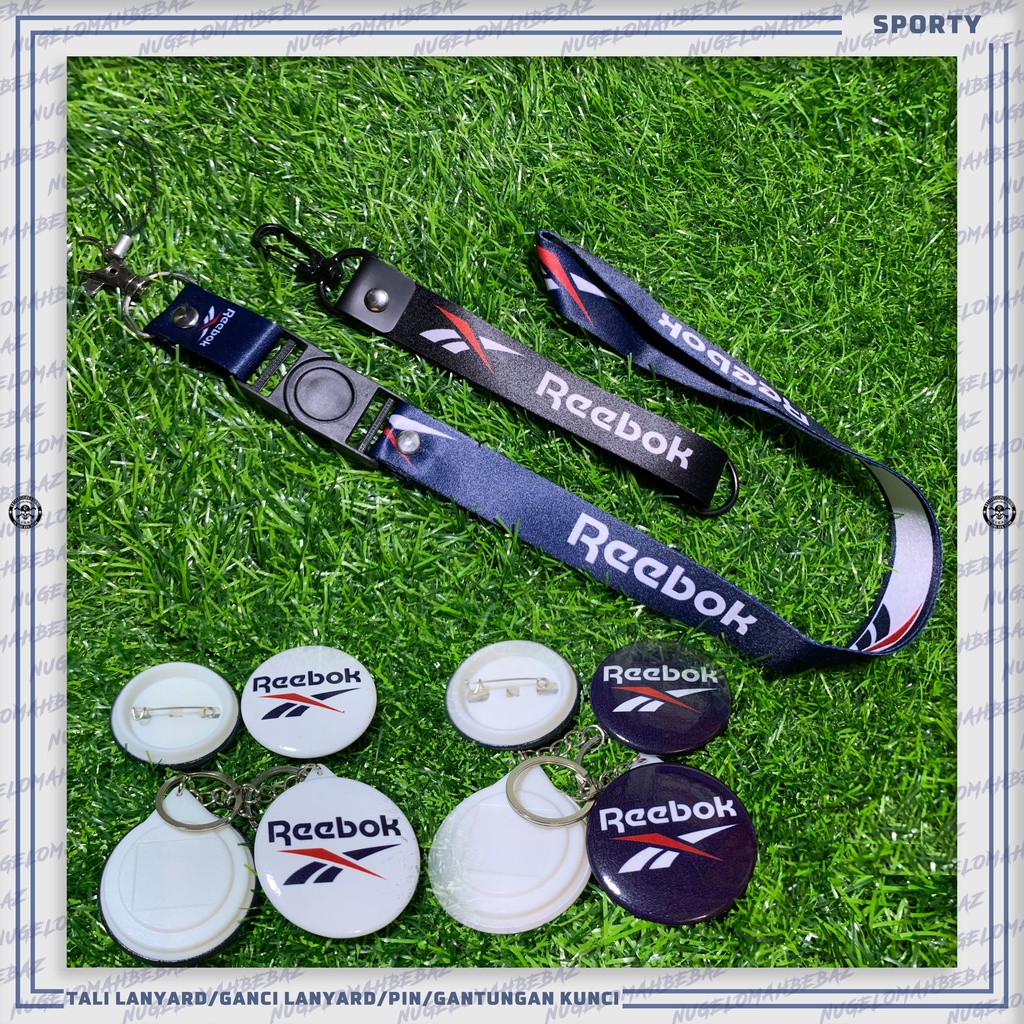 

TALI LANYARD/GANCI/PIN/GANTUNGAN KUNCI/HP - REEBOK