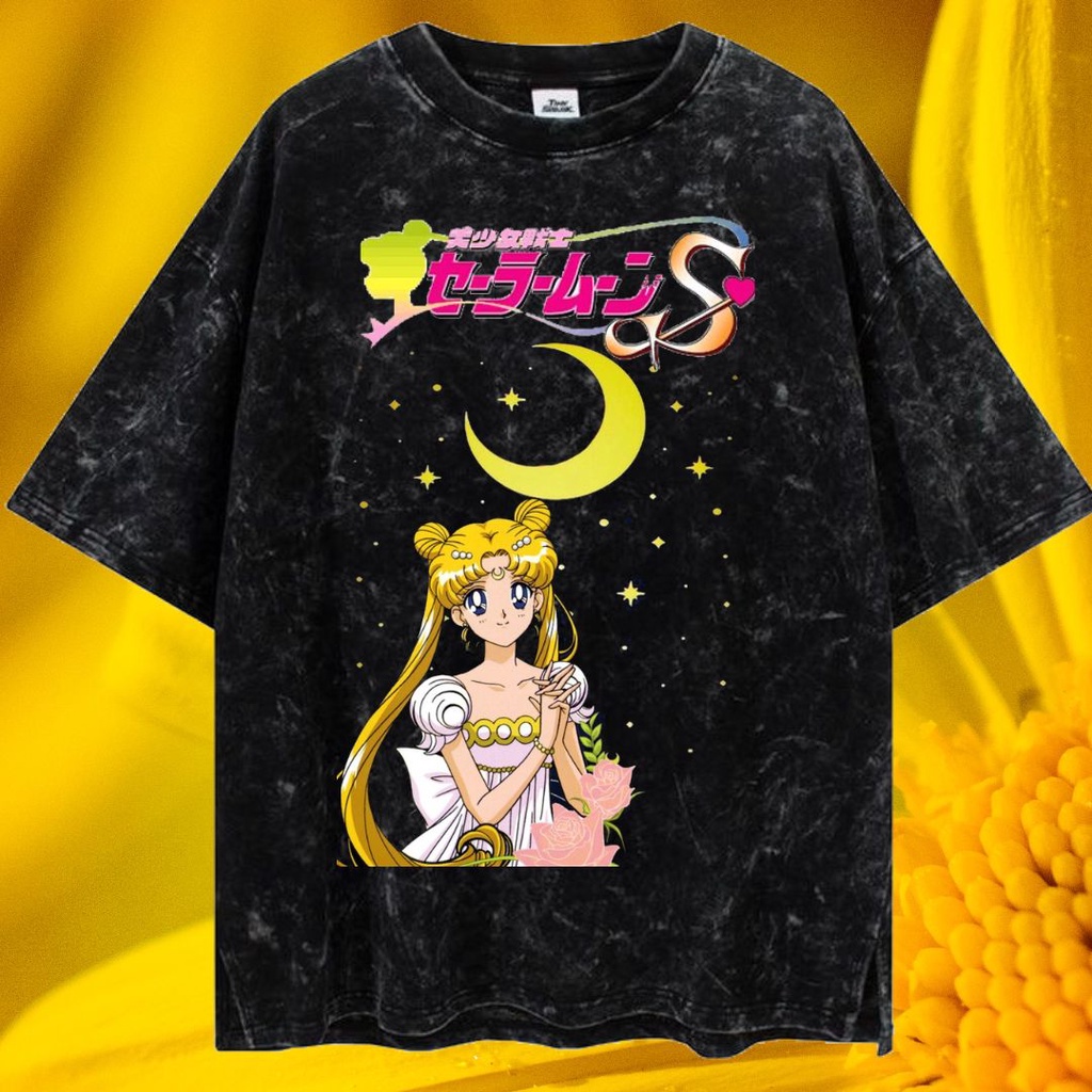 LASTHOPE 'SAILORMOON' OVERSIZE WASHING TSHIRT / KAOS ATASAN TSHIRT TEE WASHING ACID WASHED STONEWASH