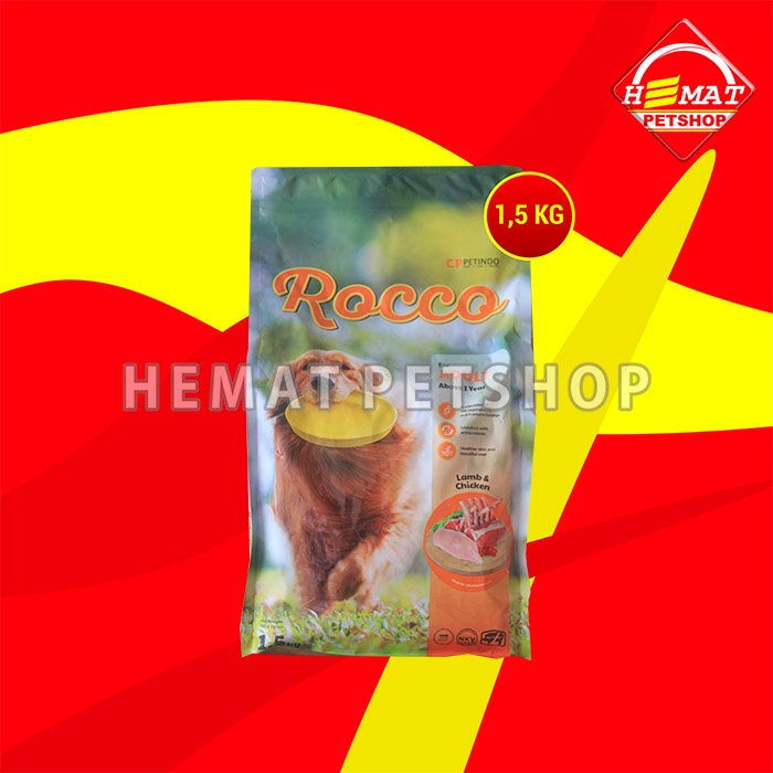 Makanan Kering Anjing Rocco Dry Dog food 1.5 KG Non pedigree
