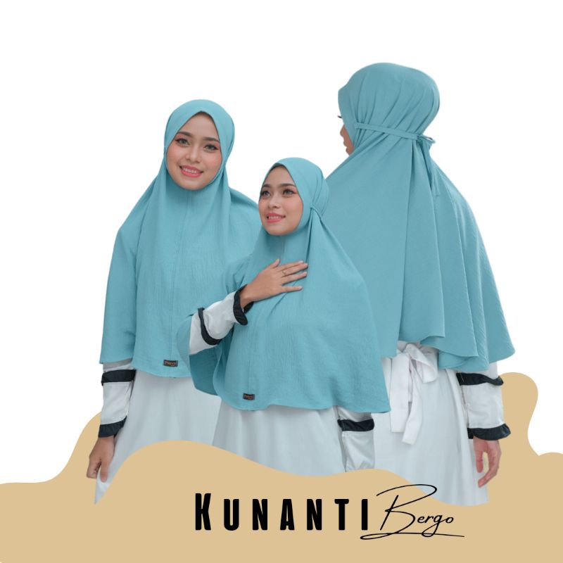 bergo kunanti jilbab daily bahan cringkle