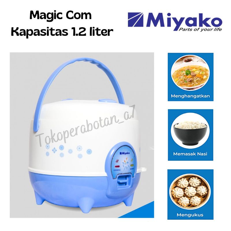 Magic Com Miyako MCM-612/ MCM-512 /Magic com 1.2liter/magic com kecil/magic com kos kosan