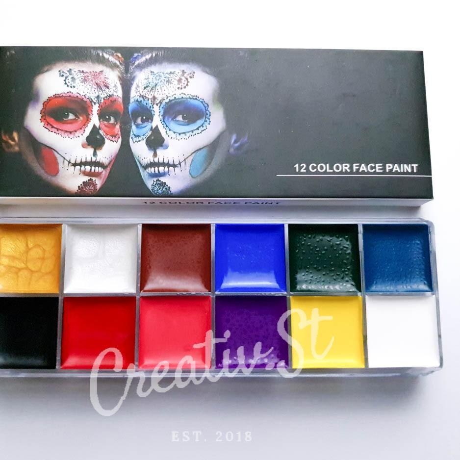 

Model baru - Cat Face Painting 12 Warna 1912 Cat Muka Cat Wajah
