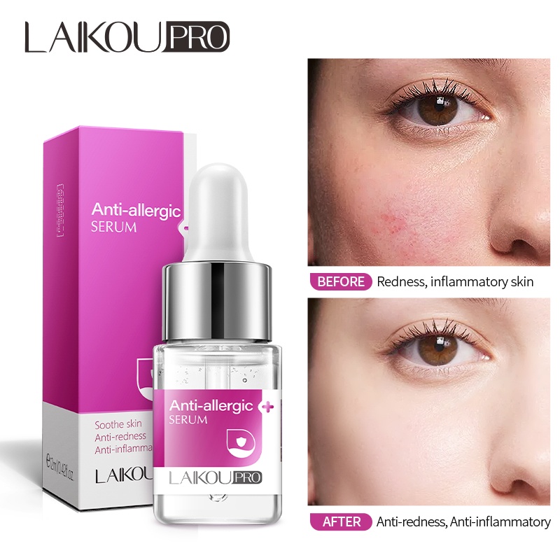 LAIKOU PRO Anti-allergic Serum Menenangkan Mengurangi Bekas Jerawat Kemerahan Memperbaiki 12ml