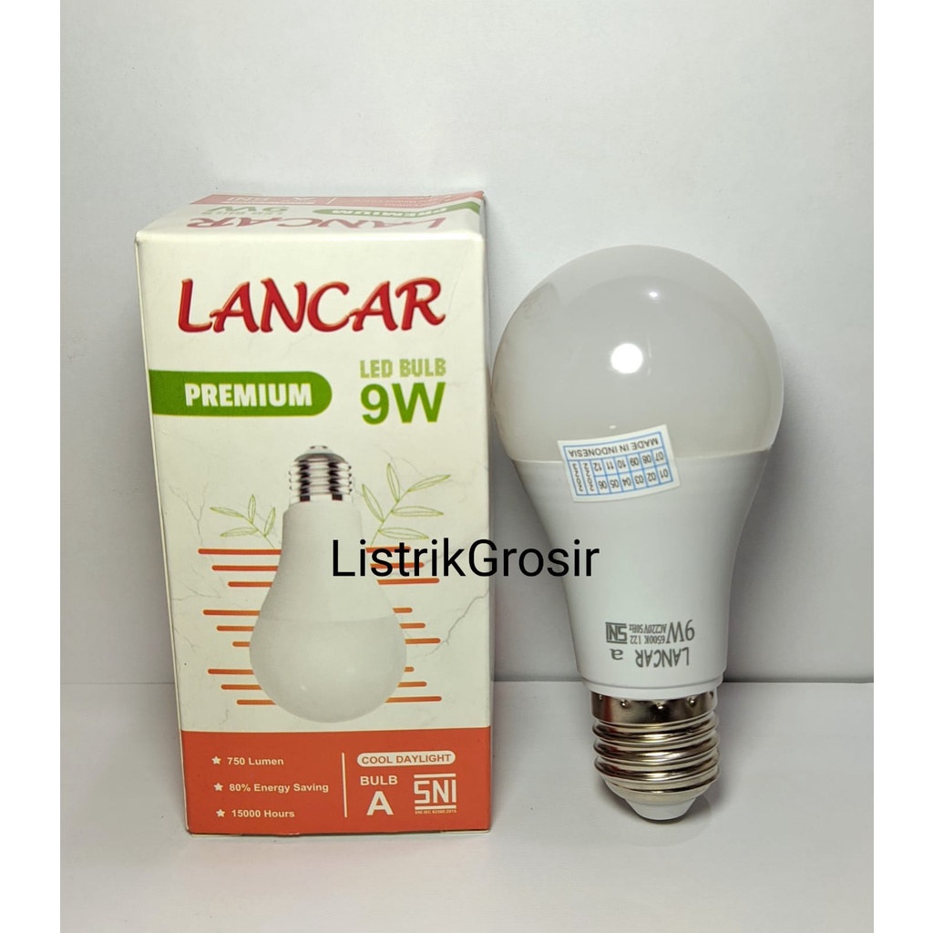 Bohlam Lampu Led LANCAR PREMIUM 5w 7w 9w 12w 15 w 18Watt 21 Watt 23W Garansi 1TAHUN