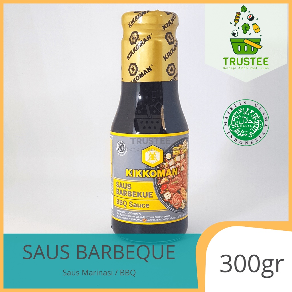 Kikkoman BBQ HALAL Sauce / Saus Barbeque Halal 300gr KC