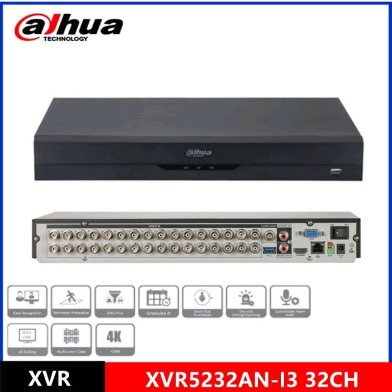 DVR DAHUA 32CH 32 CHANNEL 5MP DH-XVR5232AN-13 H.265