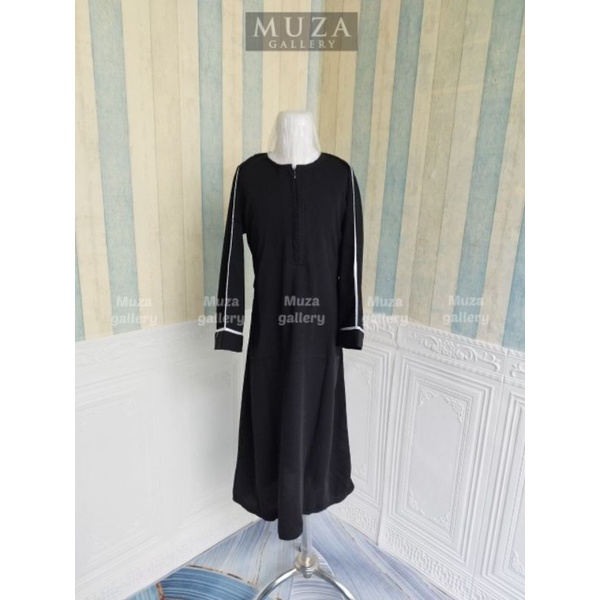 MUZA ABAYA HITAM GAMIS DUBAI 21 (BUSUI)