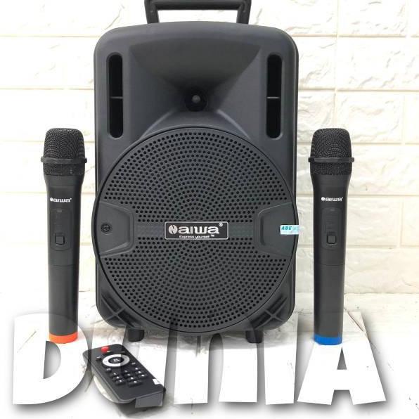 Diskon Gede--Speaker Portable Amplifier Wireless N AIWA WAS 108 LVE - 8 inch Bluetooth 108 lvd dat d