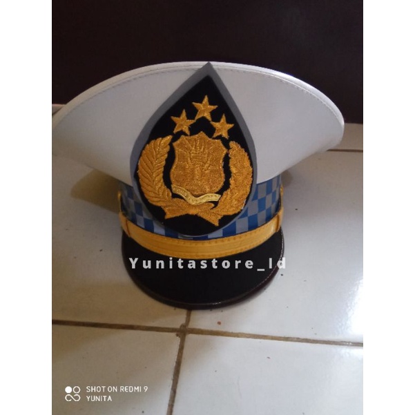 Topi Pama Pet Lantas Pama Polri Terbaru Hm Mawardi Sukabumi Premium Lidah Topi Kain Halus Bludru
