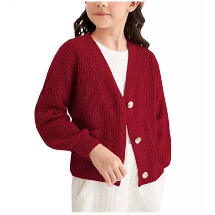 Cardigan Rajut Anak Oversize Premium Kancing Lengan Panjan