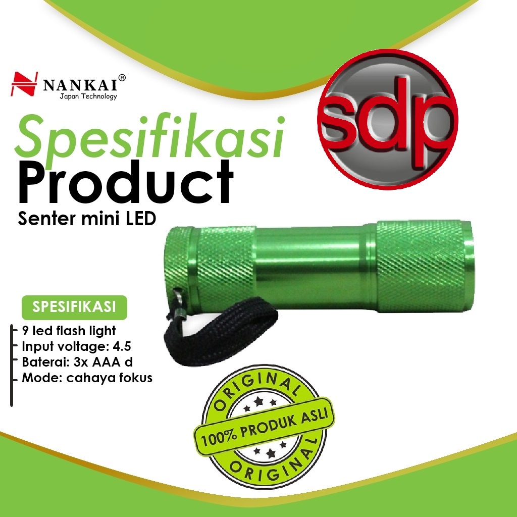 Senter Tangan Mini Led Nankai