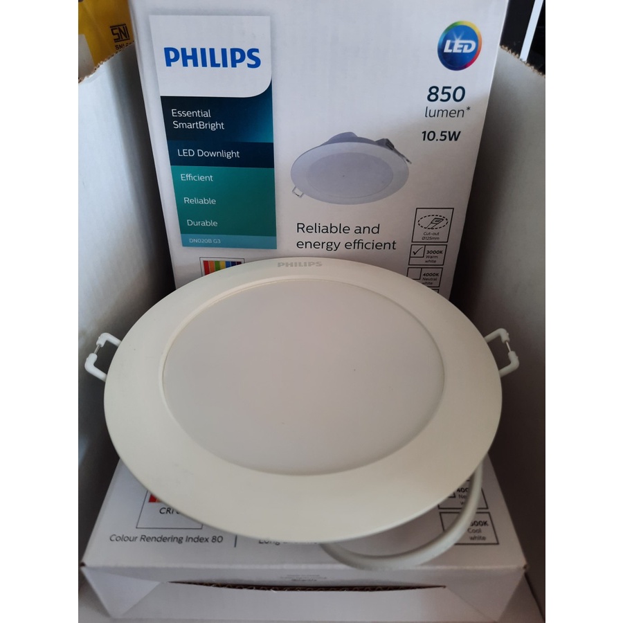 Cahaya 4000k Lampu Ceiling Led Tanam Plafon 10.5w 10.5 Wat DN020B PHILIPS