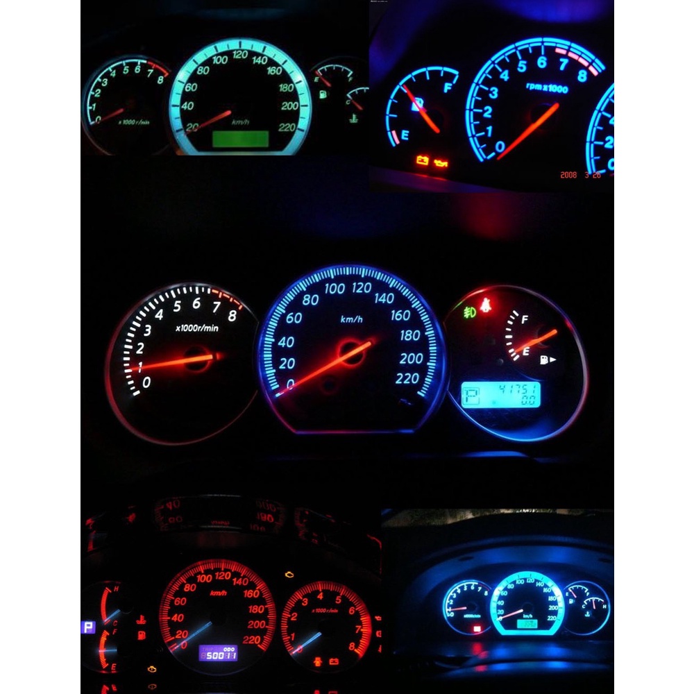 LUCKYMALL LED T5 COB SPEEDOMETER SUPER BRIGHT 5050 LAMPU LED SPEEDO PANEL DASHBOARD MOBIL MOTOR CAR MOTORCYCLE COB BOHLAM JAGUNG MINI KECIL