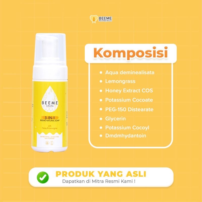 ❤️ FREE GIFT ❤️ Paket Beeme Nourishing Balm + Natural Soap 3 in 1 n
