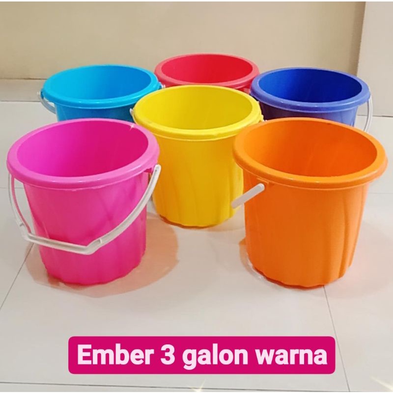 Ember 3 galon warna orisinil - ember air 11,5 liter - ember kamar mandi