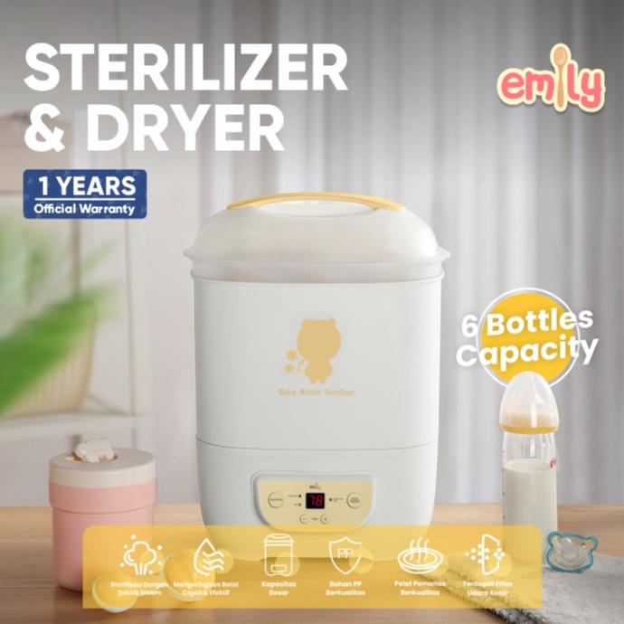 Makassar - EMILY Sterilizer &amp; Dryer | Pengering Botol Bayi | Sterillizer Uap