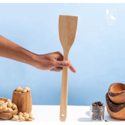 Wooden Spatula / Sutil Kayu / Sodet Masak Tahan Panas / Peralatan Masak Spatula Sendok Sutil Bambu Cooking Utensils