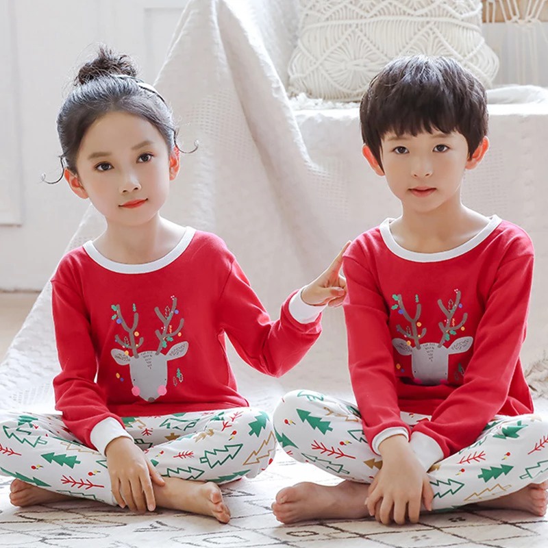 BAJU TIDUR ANAK LAKI LAKI RUSA NATAL UNTUK ANAK 2-10 TAHUN BISA COD