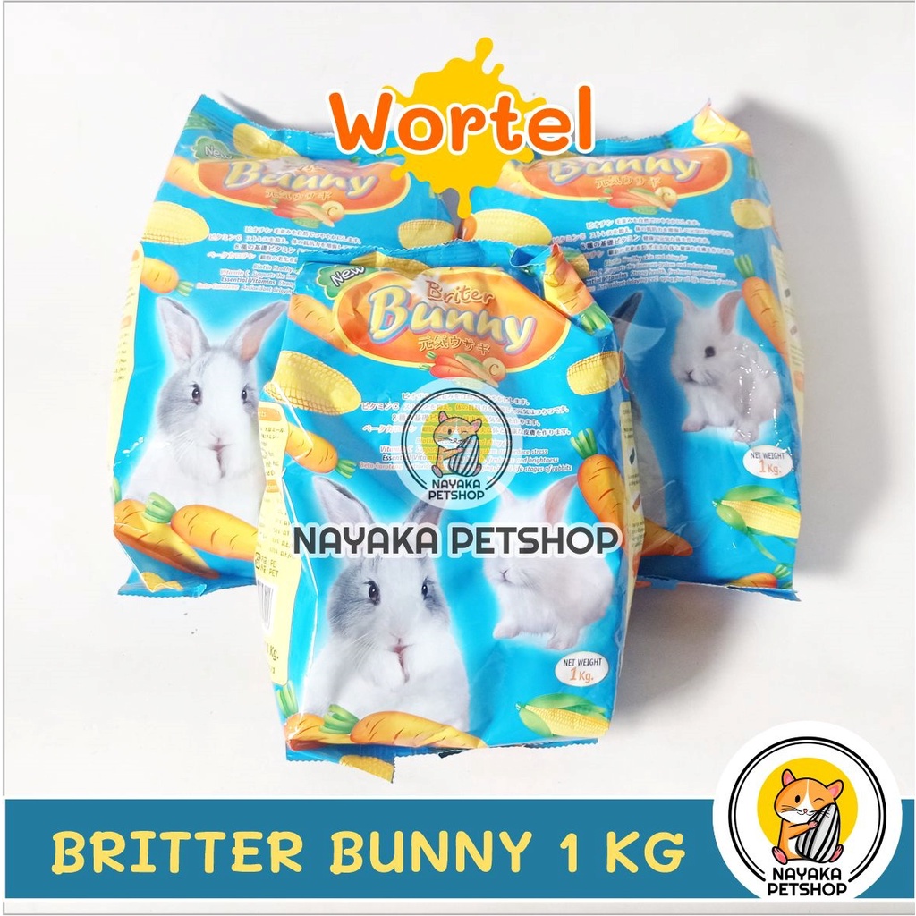 Briter Bunny 1 Kg Pakan Kelinci Makanan Pelet Rabbit Food