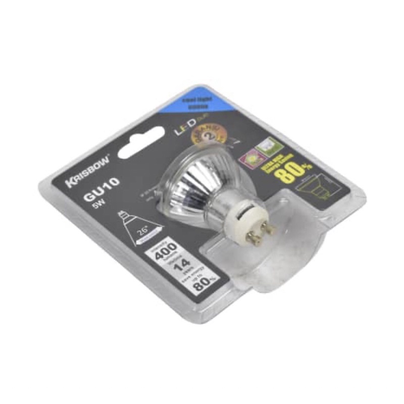 KRISBOW BOHLAM LED GU10 5, 7WATT 600LUMENS/ACE BULB GU10 COB 5W/ACE KRISBOW BOHLAM LAMPU LED GU10/ACE REFILL LAMPU SOROT/PART LED LAMPU SOROT