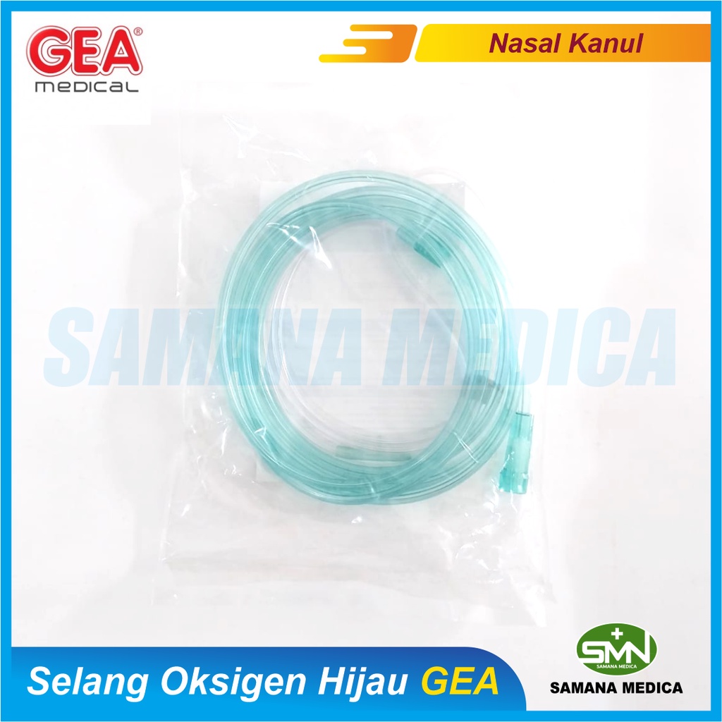 Selang Oksigen Merk GEA Hijau Nasal Kanul Cannula / Canul O2 Oxygen Promo Murah