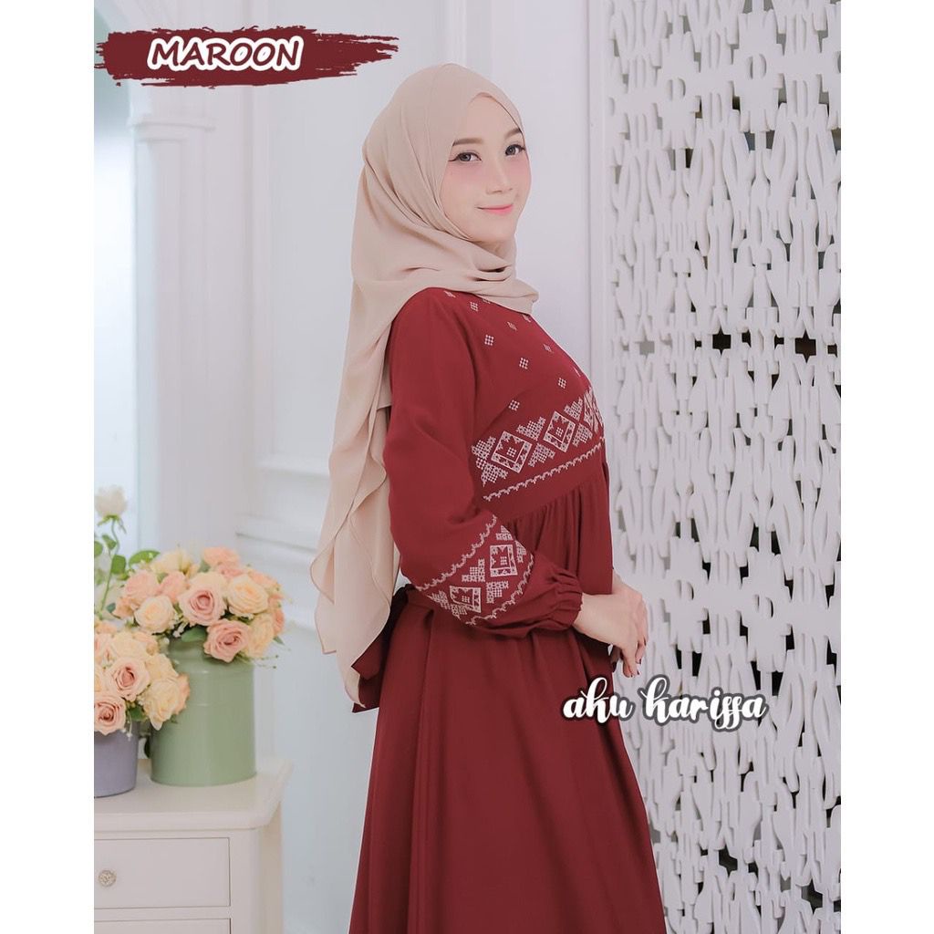 (DBY) GAMIS OLLA BORDIR TALI DAILY BUSUI WANITA DRESS WOLFIS