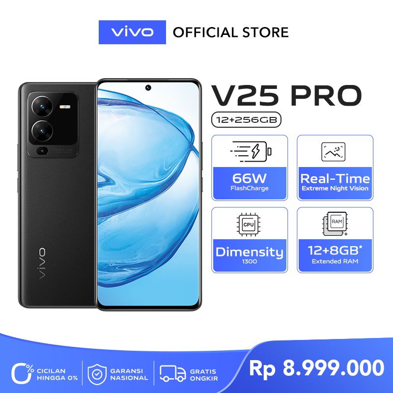 Vivo V25 5G 8/256GB & V25 Pro 5G 12/256 Resmi