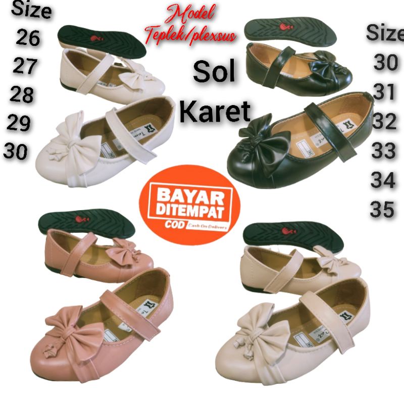 SEPATU BALET ANAK PEREMPUAN/PLAT ANAK/SLIP ON