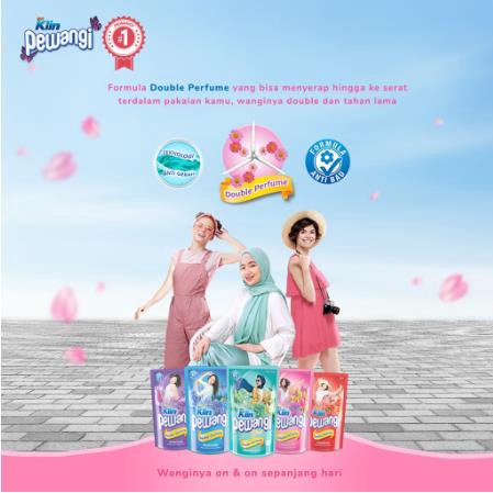 ^ KYRA ^ So Klin Pewangi Double Parfume Dengan Formula Anti Bau Soklin Kemasan Pouch Refill