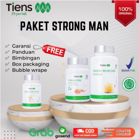 STRONG MAN STRONGMAN TIENS KAPSUL HERBAL SUPLEMENT STAMINA PRIA ORIGINAL