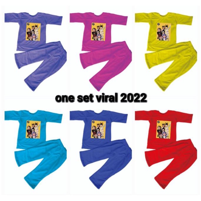 KAOS ONE SET VIRAL ANAK 2022/SETELAN VIRAL ANAK 2022/SET VIRAL 2022 ANAK/KAOS VIRAL ANAK ANAK 2022 c