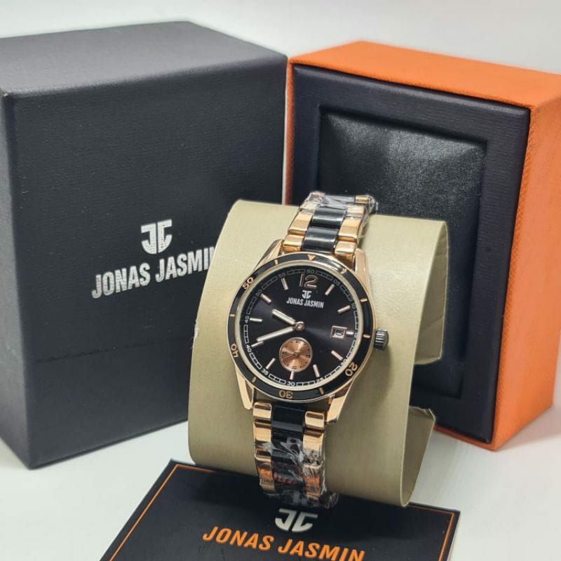 Jam Tangan Jonas Jasmin Chronograph Analog Terlaris Pria Wanita Kasual