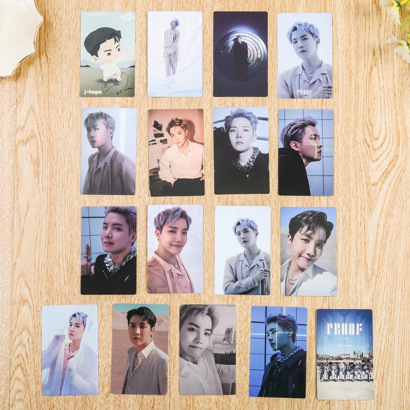 17 Pcs / Set Kartu Foto KPOP BTS JUNGKOOK JIMIN JIN RM SUGA J-HOPE Untuk Koleksi