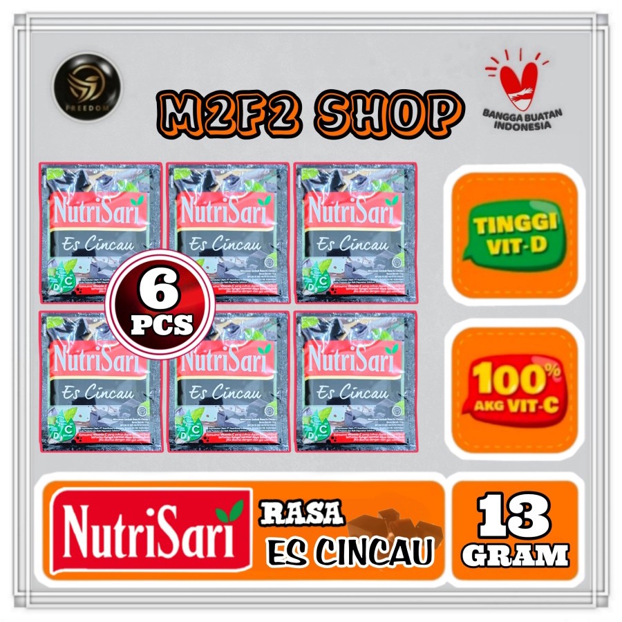 

NutriSari Minuman Serbuk Es Cincau Sachet - 13 gr (Kemasan 6 Pcs)