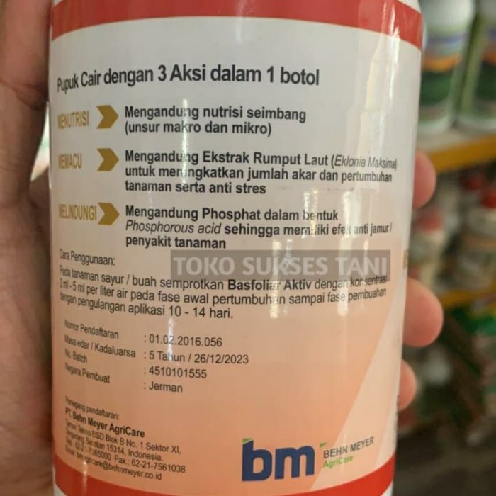 ORi Pupuk cair BASFOLIAR AKTIF Biostimulan isi 500ml (k@