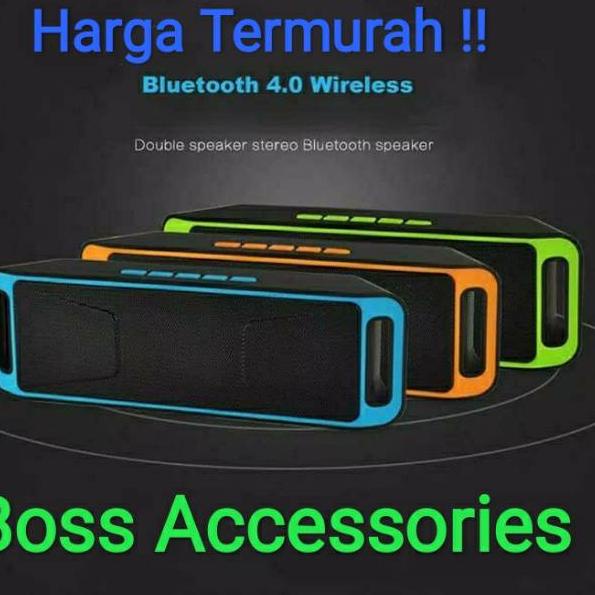 "NZ.18Oc22ᴹ" Speaker Bluetooth sc 208 AD2P Mega Bass Speaker Bluetooth Murah Fullbass