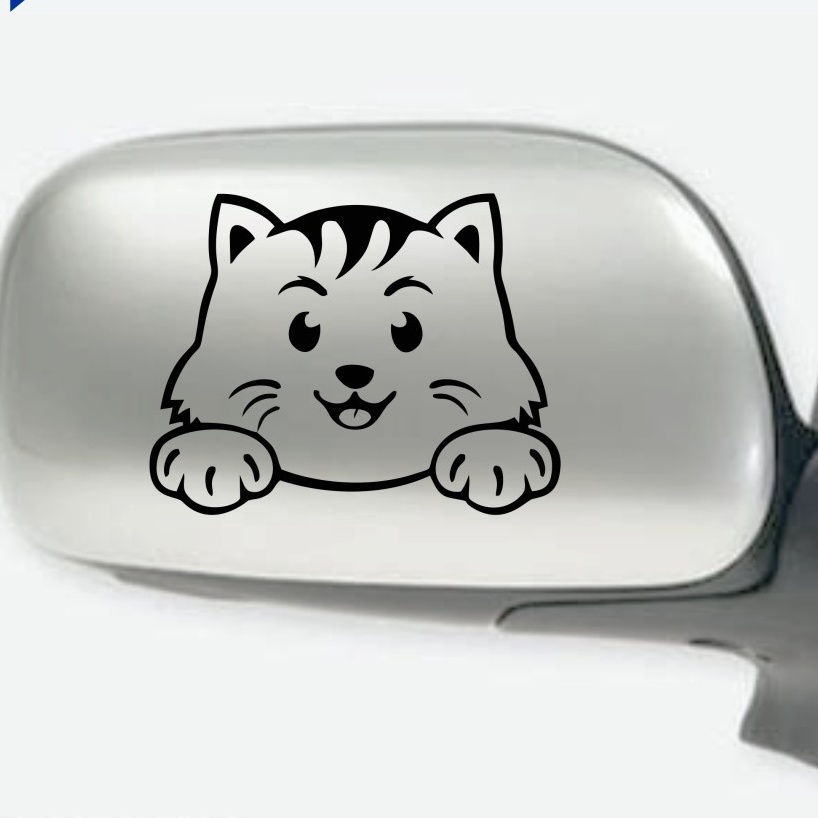 Jual Stiker Mobil Cute Cat Cutting Sticker Spion Mobil Kucing Ngintip Lucu Imut Bagus Murah