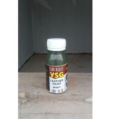 Tidak Diragukan.. cat jaket kulit asli,warna hijau army 80 ml, cat sepatu kulit asli,cat tas kulit a