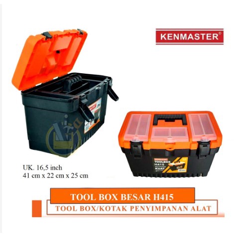 KENMASTER H415 Toolbox Besar Tool Box Plastik Kotak Perkakas Alat