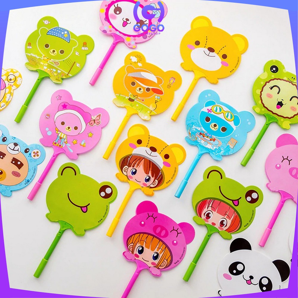 GOGO-A2 Pena Pulpen Gel Kipas / Pena Kipas Animal &amp; Buah / Pulpen Kipas Karakter Lucu Souvenir