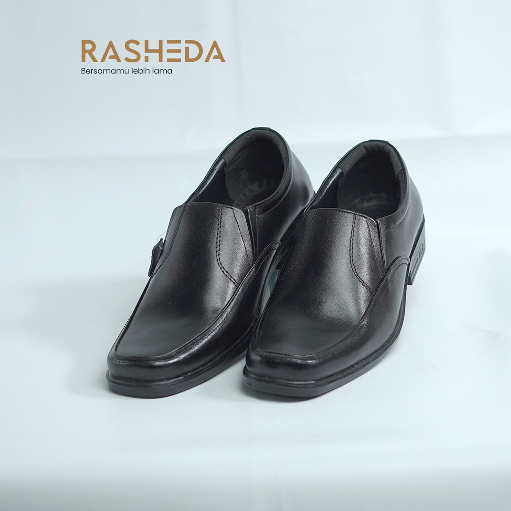 Sepatu Pantofel Pria Kulit Asli Rasheda K 02 Formal Shoes  Big Size