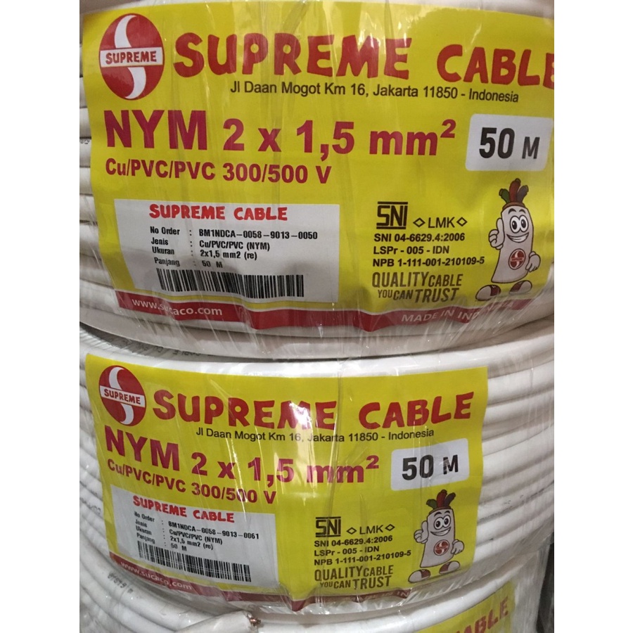 Kabel Supreme 2 x 1.5 mm2