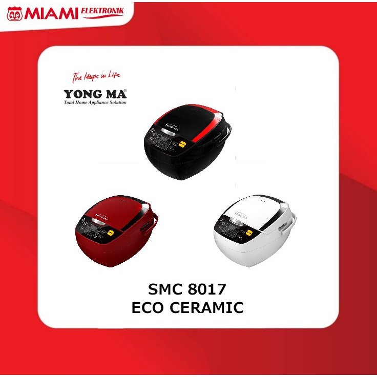 YONG MA SMC 8017 / SMC8017 Magic Com 2 Liter Digital Eco Ceramic