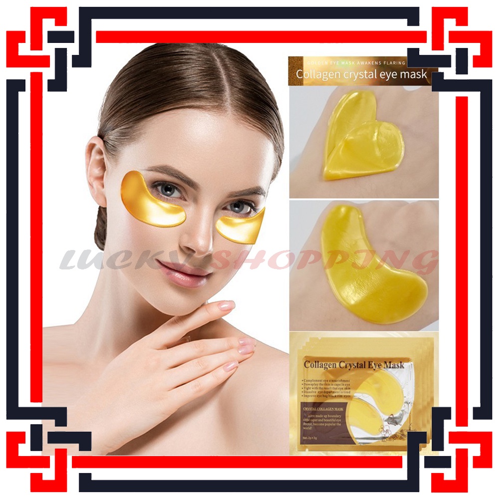 LS Masker Penghilang Mata Panda COLLAGEN CRYSTAL GOLD EYE BAG MASK