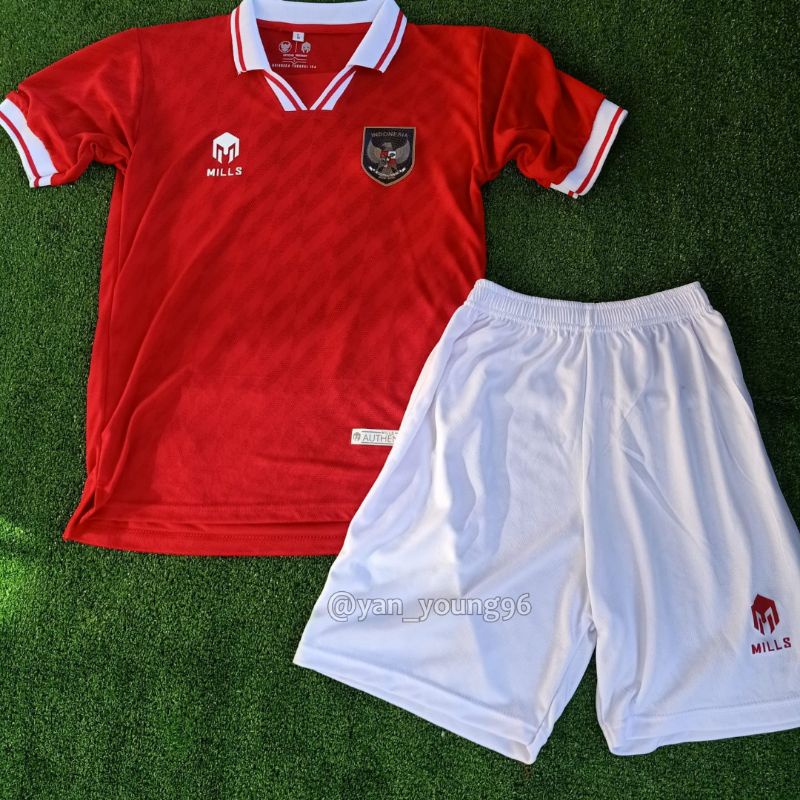 Mils Jersey Bola Timnas Indonesia 2022 Polyester Gratis Sablon
