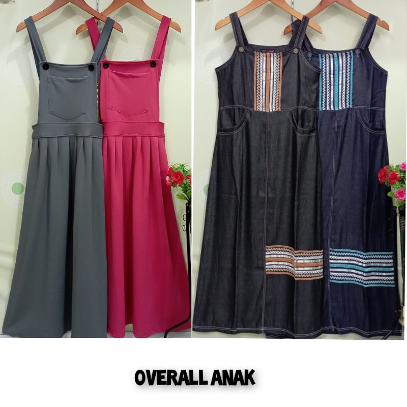 Overall Anak 13 - 16 tahun / Overall Anak Denim / Overall Anak Crepe / Overall Gamis Anak / Overall 
