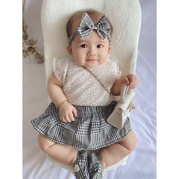 JUMPER Baju Setelan Dress Rok Bunga Bandana Sepatu Pergi Lucu Fashion Anak Bayi Perempuan Cewek Terlaris Murah CASSANDRA /AIKO / BRIELLE SIENA