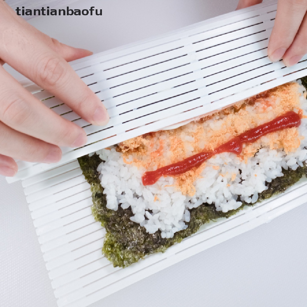 (Tianbaofu) Alas Penggulung Sushi DIY Anti Lengket