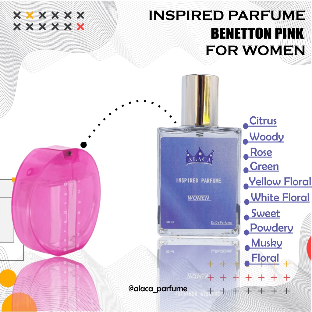 Alaca Inspired Parfume Farfum Parfum Minyak Wangi Benetton Pink Farfum Parfum Cewek Wanita Perempuan