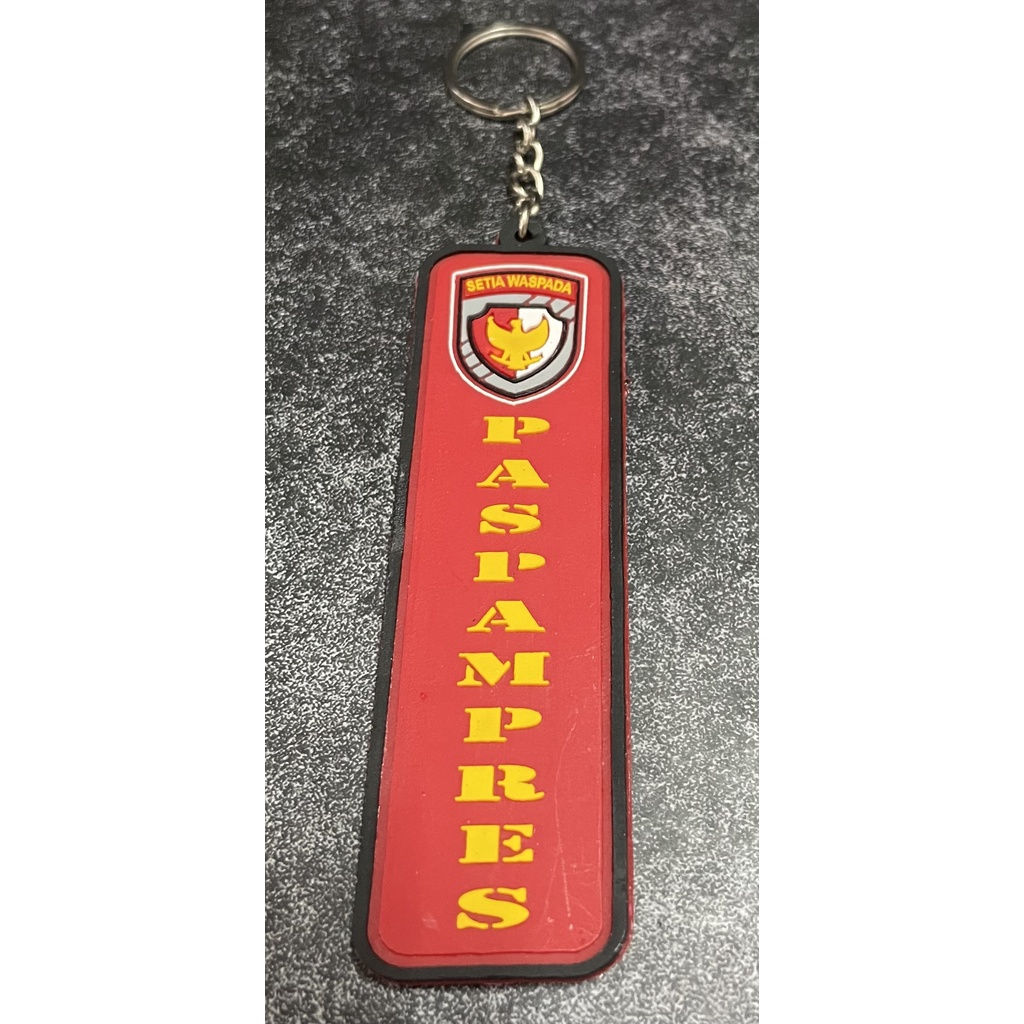 Gantungan Kunci Paspampres (Pjg Merah)| Keychain | Gantungan Kunci